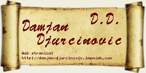 Damjan Đurčinović vizit kartica